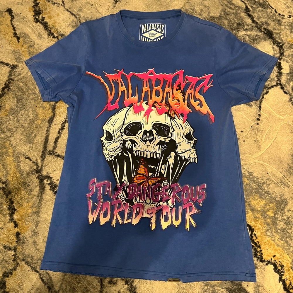 Valabasas Stay Dangerous Glow in The Dark Vintage Tee